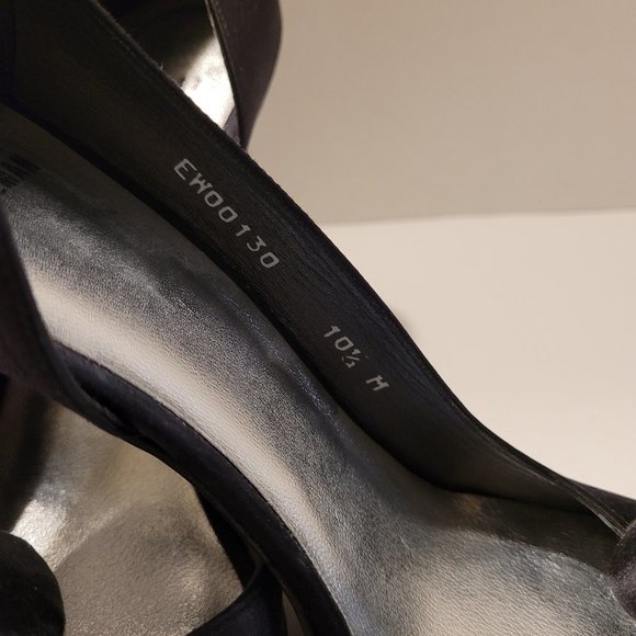 Stuart Weitzman Black Open Toe stiletto Heel-Size 10.5M - Picture 6 of 11